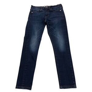 Banana Republic High Rise Skinny Ankle Women Dark Wash Jeans Sz 26Px25 Whiskered